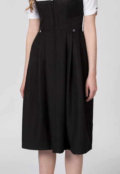 Stockerpoint Damen Dirndl Zita Kleid für besondere Anlässe schwarz, 54 36 Schwarz, 36 Schwarz