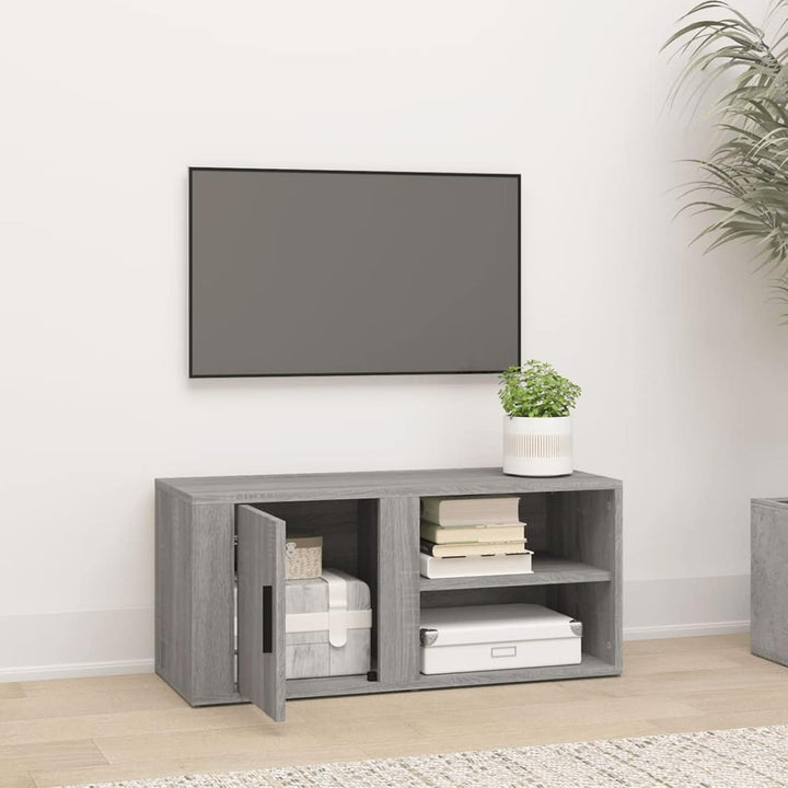 Tidyard TV Schrank mit 3 Fächer Lowboard TV Möbel Fernsehschrank Fernsehtisch TV Board Fernsehmöbel