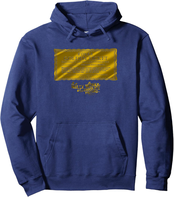 Willy Wonka and the Chocolate Factory the Golden Ticket Pullover Hoodie