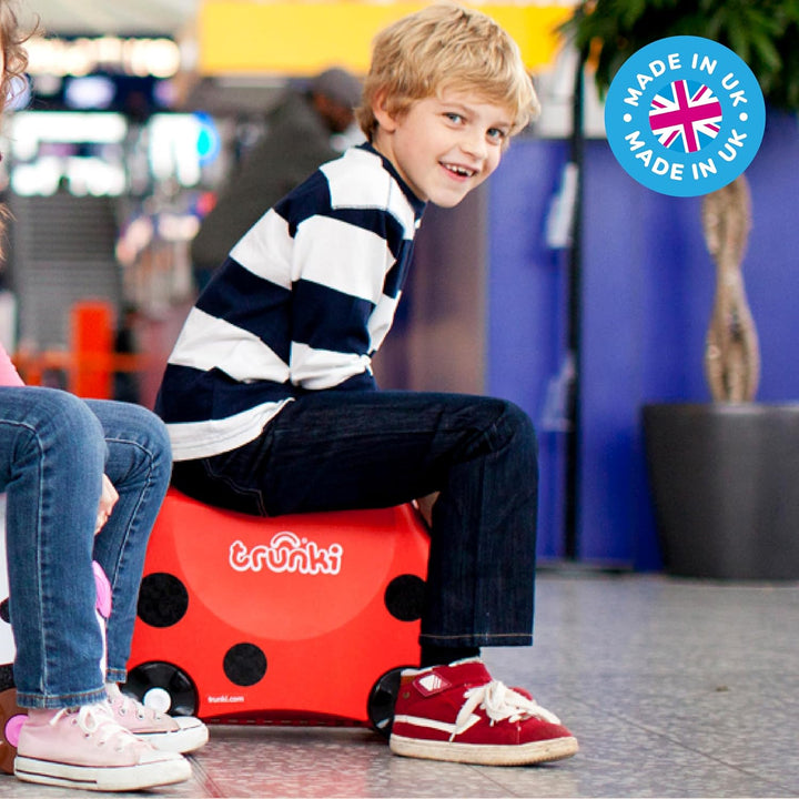 Trunki Handgepäck und Kinderkoffer zum Draufsitzen | Kinder Risen Geschenk für Mädchen und Jungen |