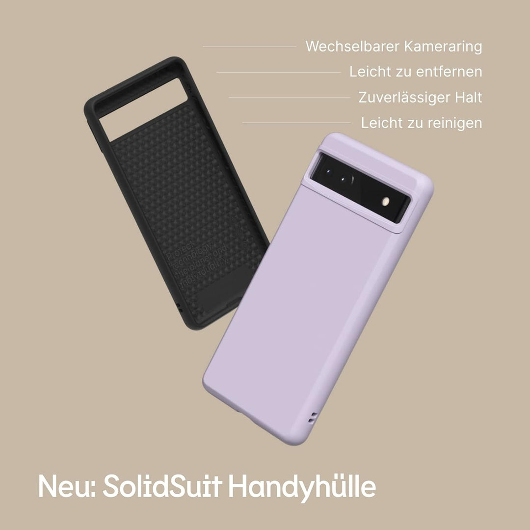 RhinoShield Case kompatibel mit [Pixel 6a] | SolidSuit - Stossdämpfende & schlanke Schutzhülle mit P