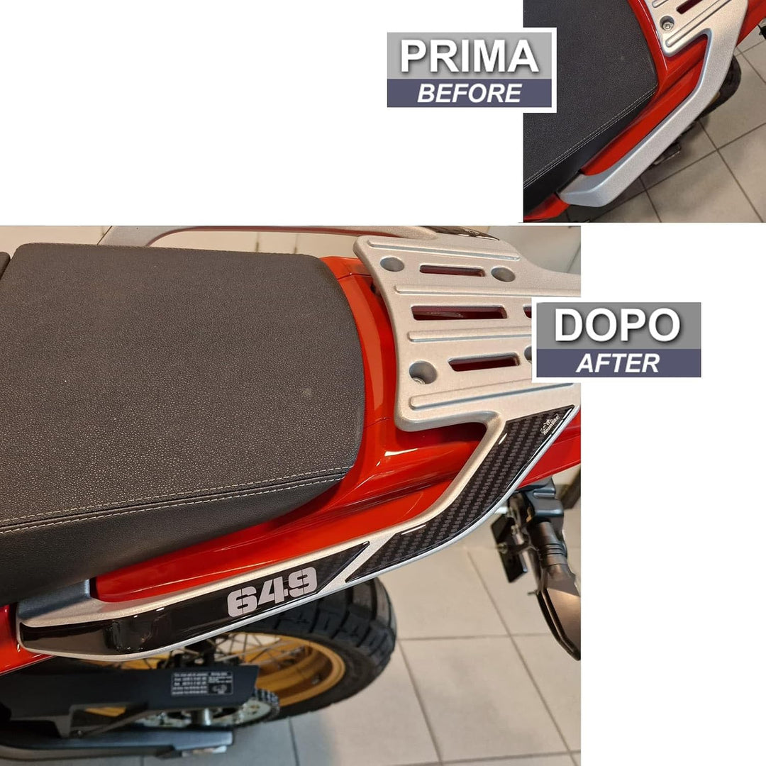 Resin Bike Aufkleber Motorrad Kompatibel Mit Moto Morini X-Cape 650 2022-2026. Motorrad Hinterer Pas