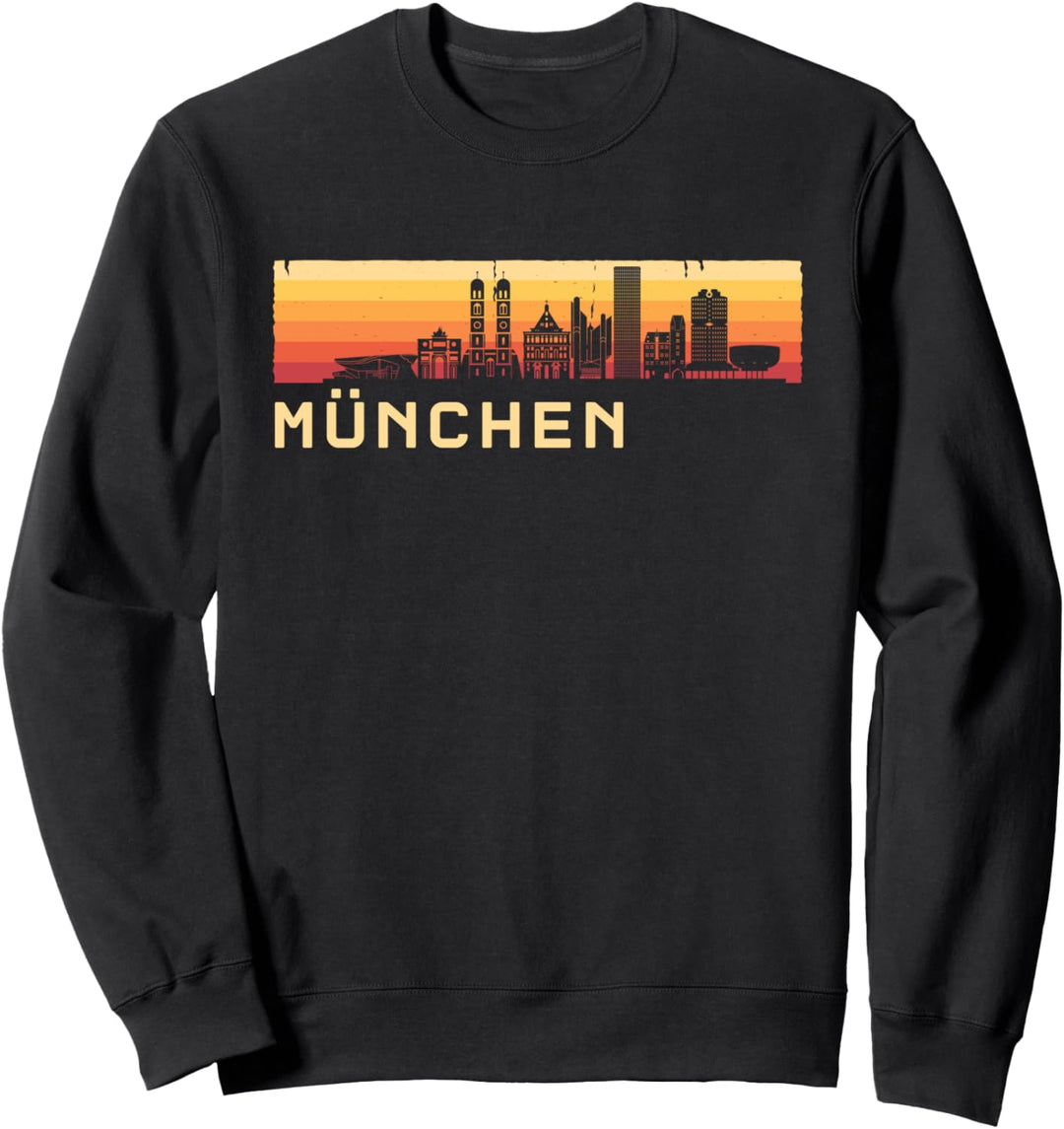 München Skyline Bayern Souvenir Städtetrip Sweatshirt