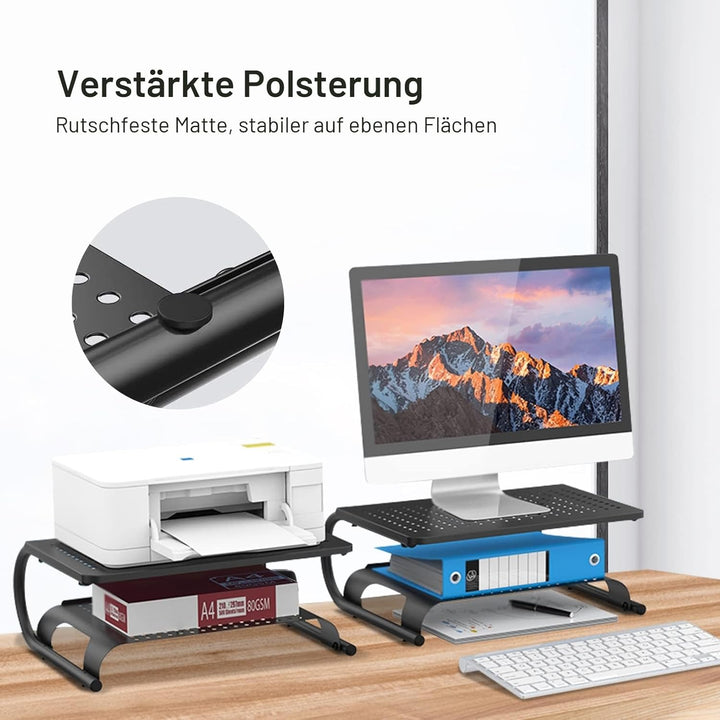 suptek Monitorstände, Monitorstnder Riser für Computer, Laptop, Drucker, Notebook und alle Flachbild