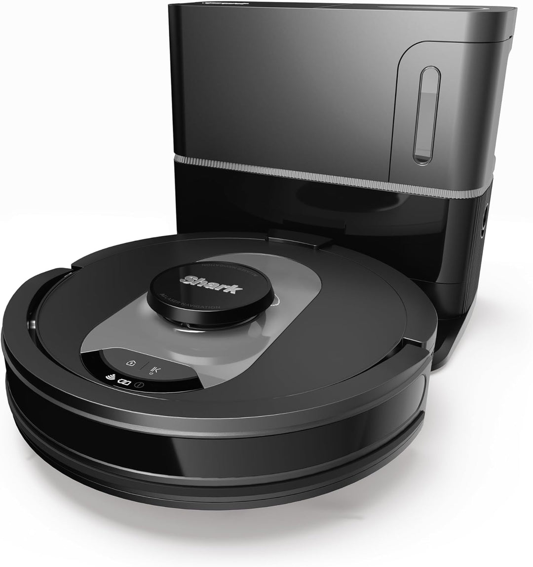 Shark AI 360 Saugroboter, selbstentleerender Staubsauger-Roboter, geeignet für alle Teppiche und Har