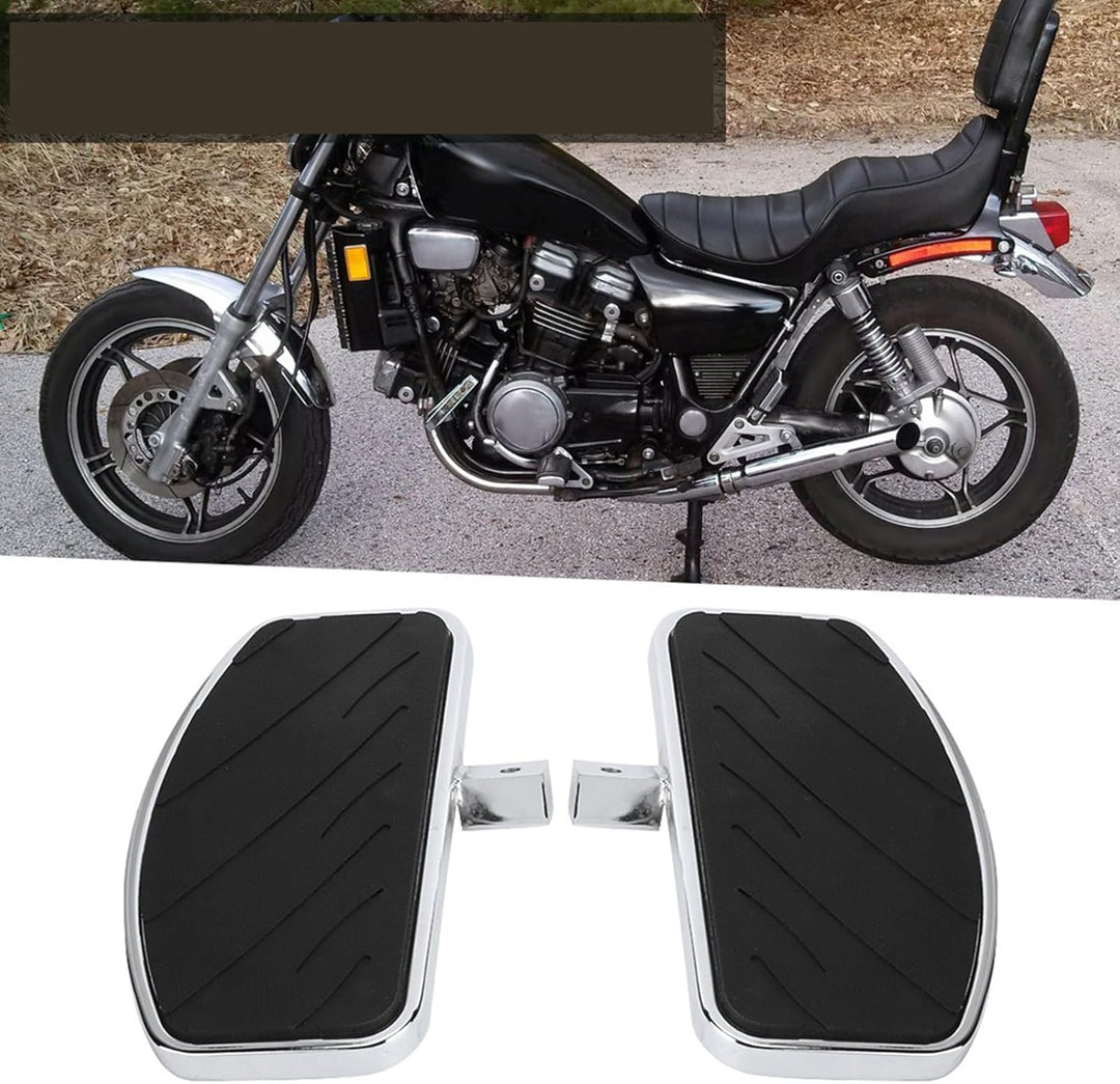 Motorrad-Pedale Schwarzes Metall-Motorrad-Trittbrett Motorrad-Fussplatte Fahrrad-Fussrasten Fahrradz