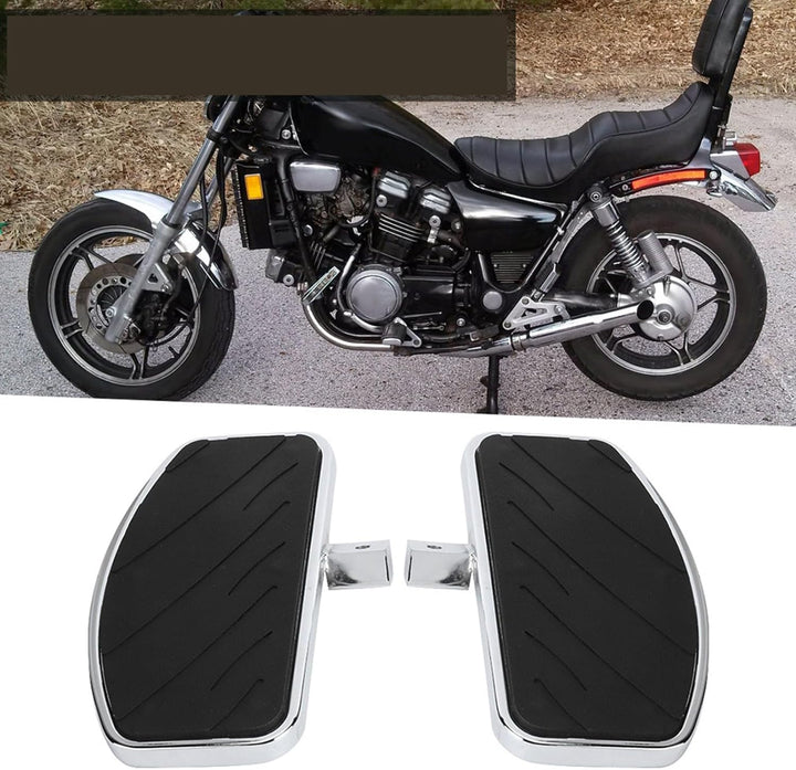 Motorrad-Pedale Schwarzes Metall-Motorrad-Trittbrett Motorrad-Fussplatte Fahrrad-Fussrasten Fahrradz
