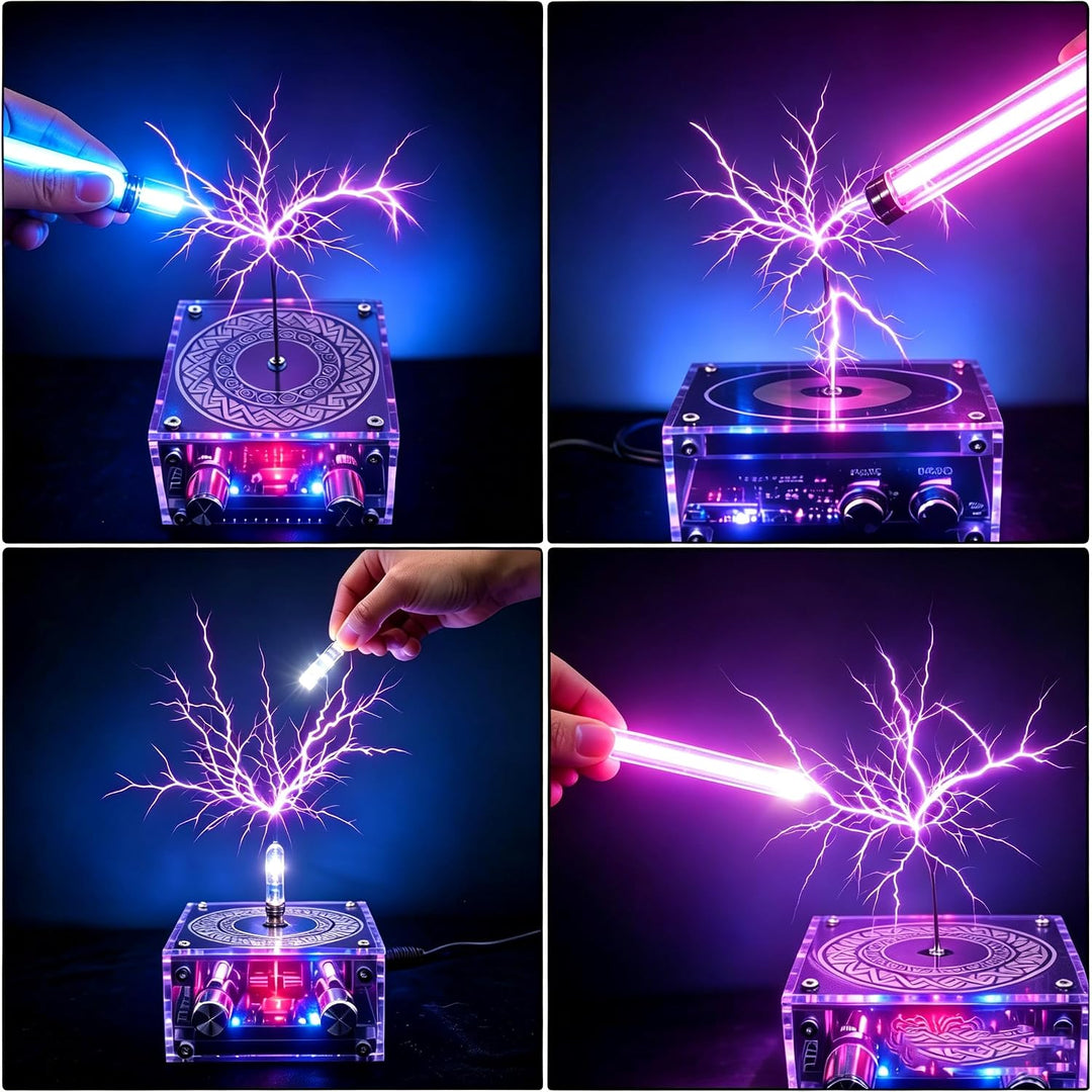 Musik Tesla Spule Bluetooth Lautsprecher mit LED, Berührbarer Lichtbogen Plasma Generator, Tesla Coi