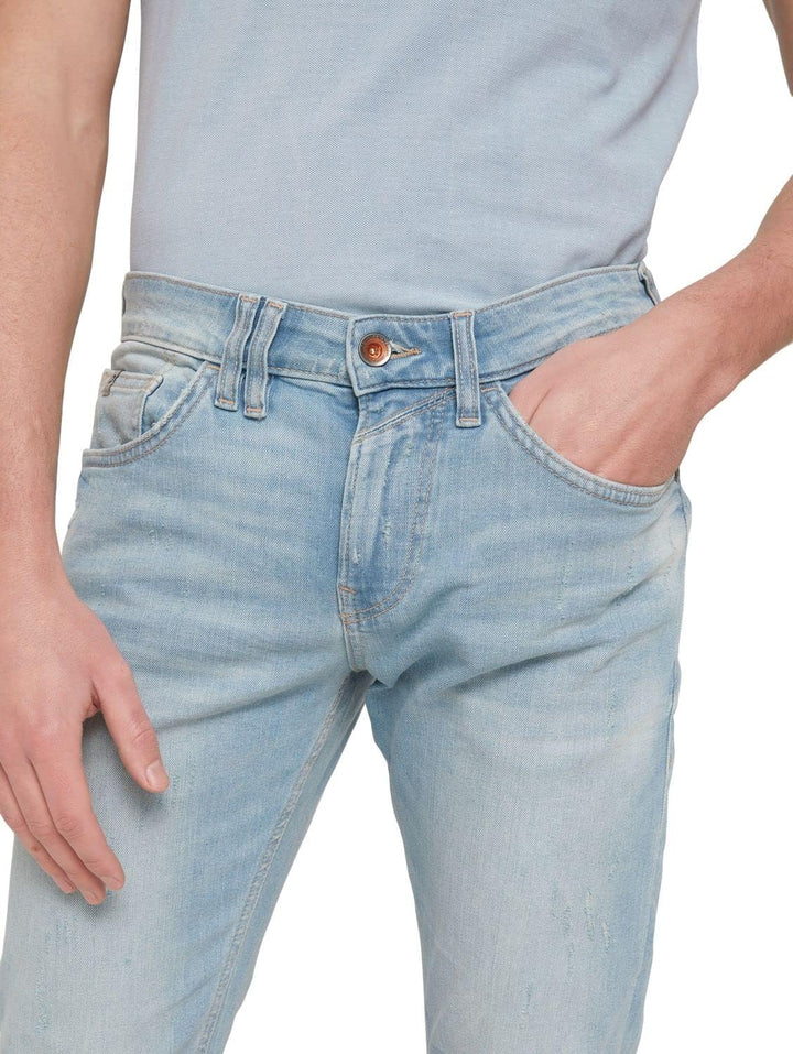 TOM TAILOR Denim Herren Piers Slim Jeans 29W / 34L 10117 - Used Bleached Blue Denim, 29W / 34L 10117
