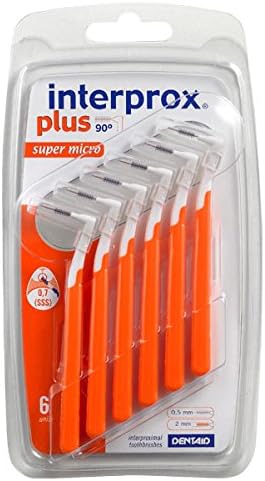 3x Interprox plus Interdentalbürsten orange super micro 6er Pack (3x 6er Pack)