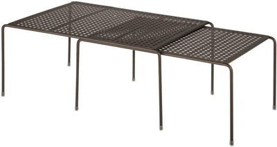 mDesign Regaleinsatz für Küchenschrank – praktische Geschirrablage aus Metall für mehr Abstellfläche