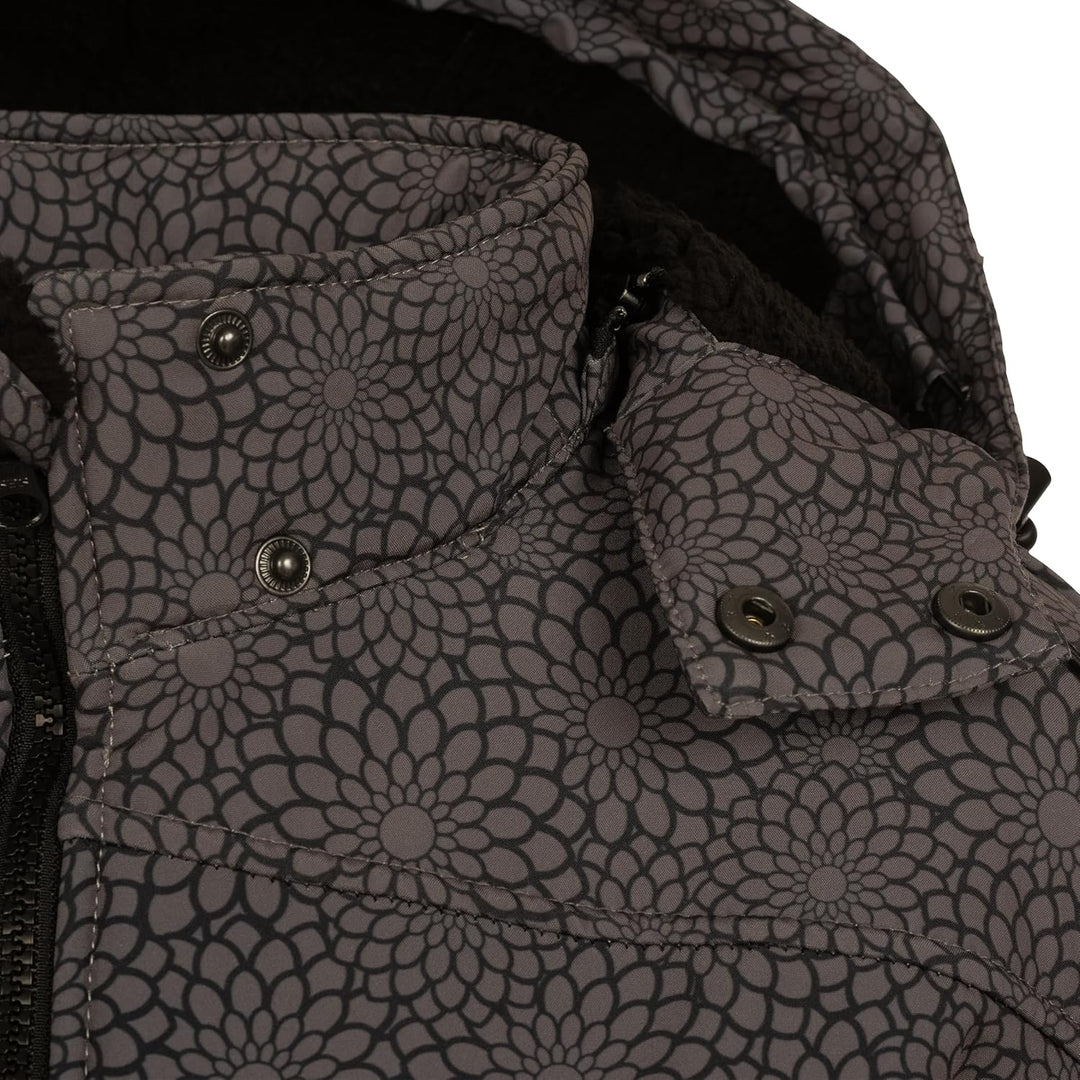 Deproc Active Damen Gefütterter Softshellmantel Kurzmantel mit Abnehmbarer Kapuze Übergangsjacke Kee