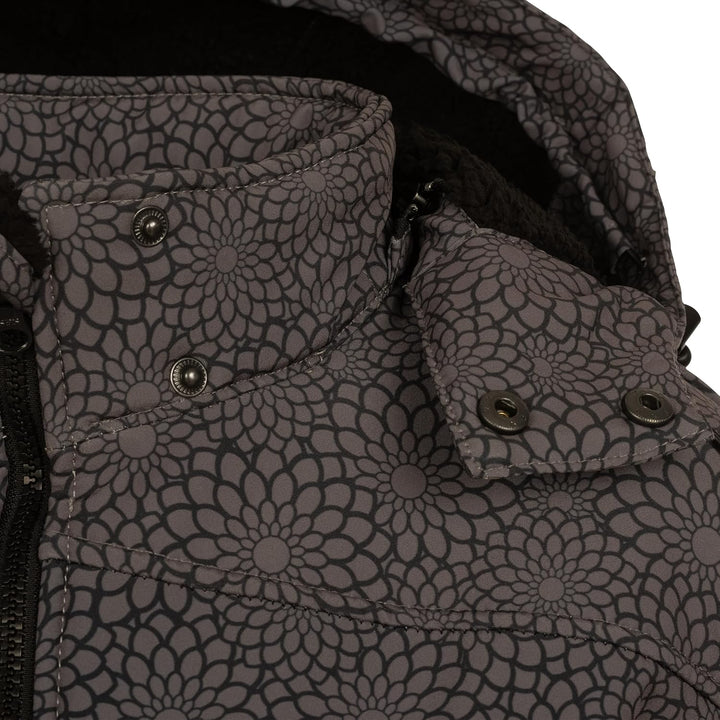 Deproc Active Damen Gefütterter Softshellmantel Kurzmantel mit Abnehmbarer Kapuze Übergangsjacke Kee