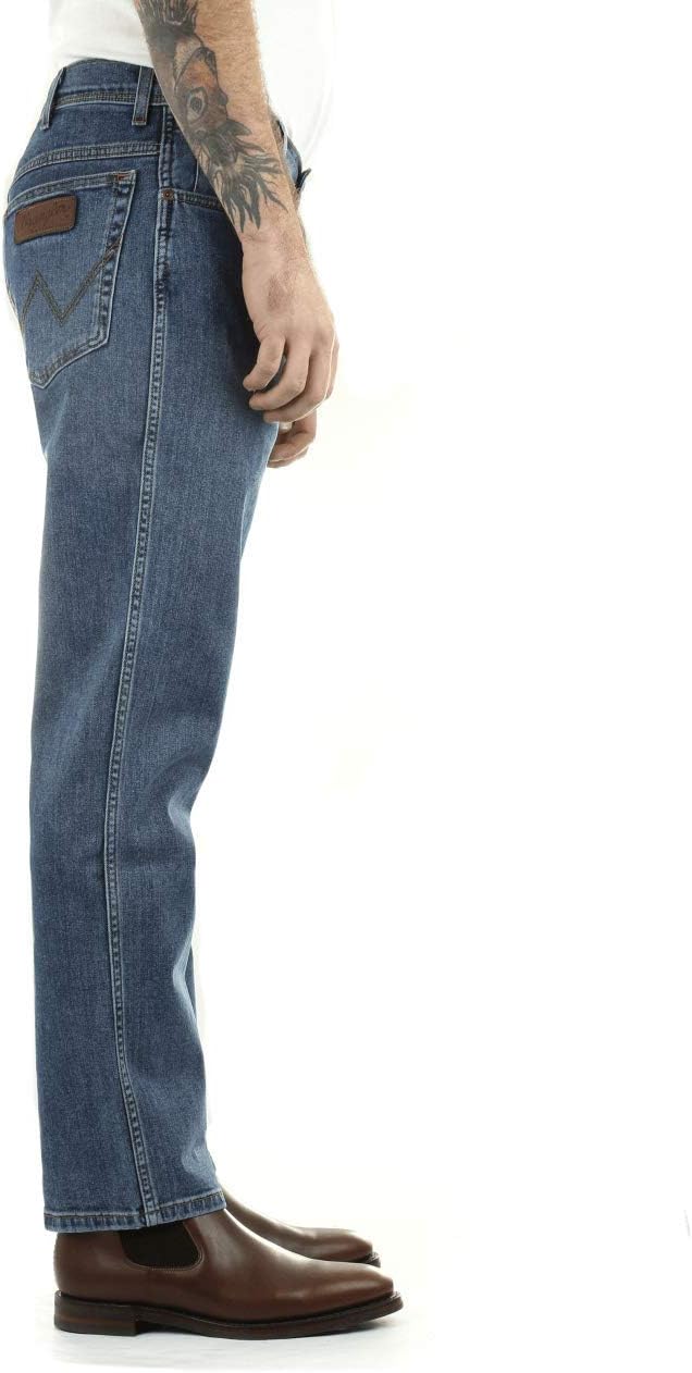 Wrangler Herren Texas Regular Fit Stretch Jeans, Blau, 40W x 34L