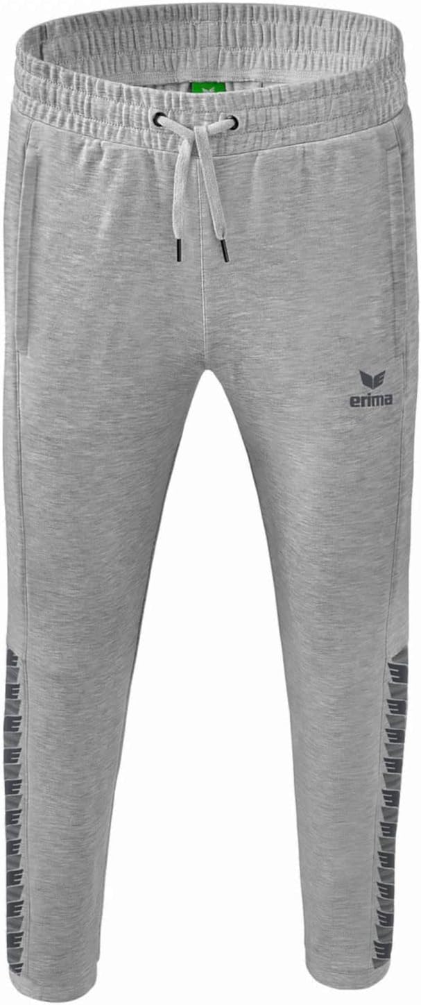 Erima Herren Essential Sweathose, Hellgrau Melanage/Slate Grey