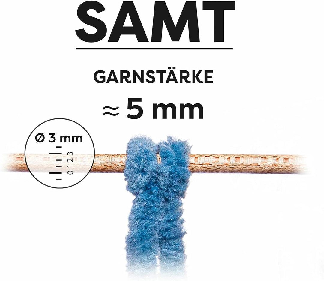 myboshi Samt Wolle zum Häkeln und Stricken, weiche Chenille Wolle im XXL-Knäuel, perfekt für Amiguru