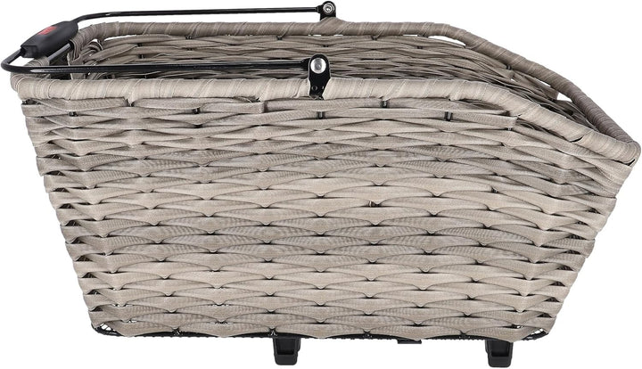 KLICKfix Structura GT Hinterradkorb mit KorbKlip Schilf Grau, Schilf Grau