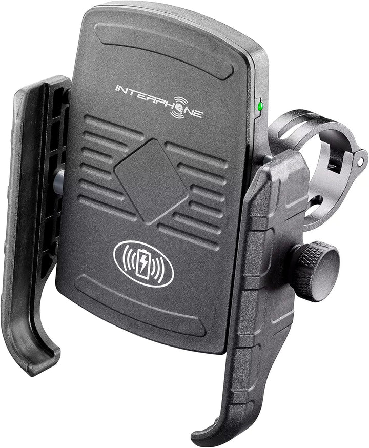 Interphone Cellularline SMMOTOWIRELESS | Moto Crab Wireless Smartphone Lade-Halterung, CRAB WIRELESS