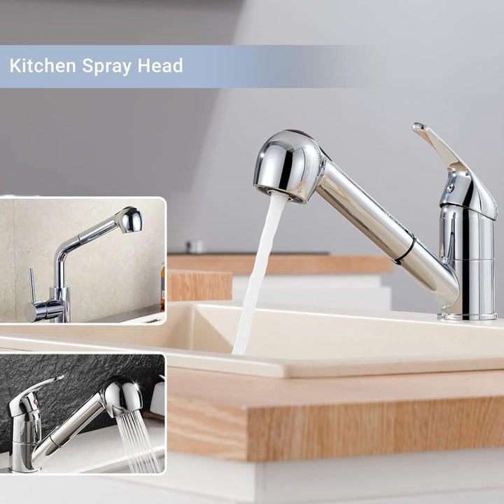DETBOM Brausekopf Küche mit 2 Strahlarten-Strahl und Brause, Geschirrbrause Ersatzkopf mit Wasserspa