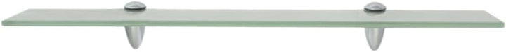 vidaXL Wand Regal Glasregal Glasboden Glasablage Badregal Mattiert 60x10 cm 8 mm Weiss 60 x 10 cm/1,