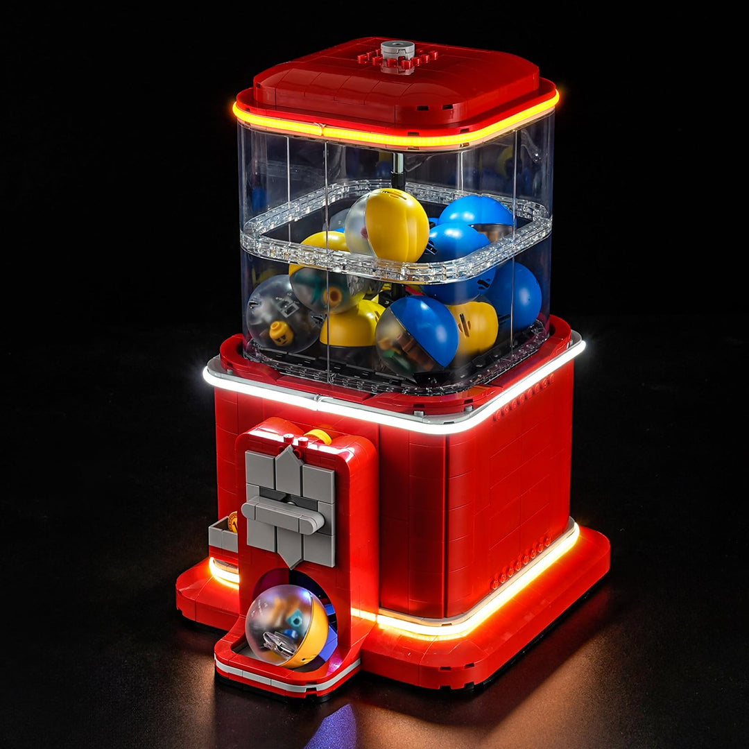 GEAMENT LED Licht-Set Kompatibel mit Lego Kaugummiautomat mit Minifiguren (Minifigure Vending Machin