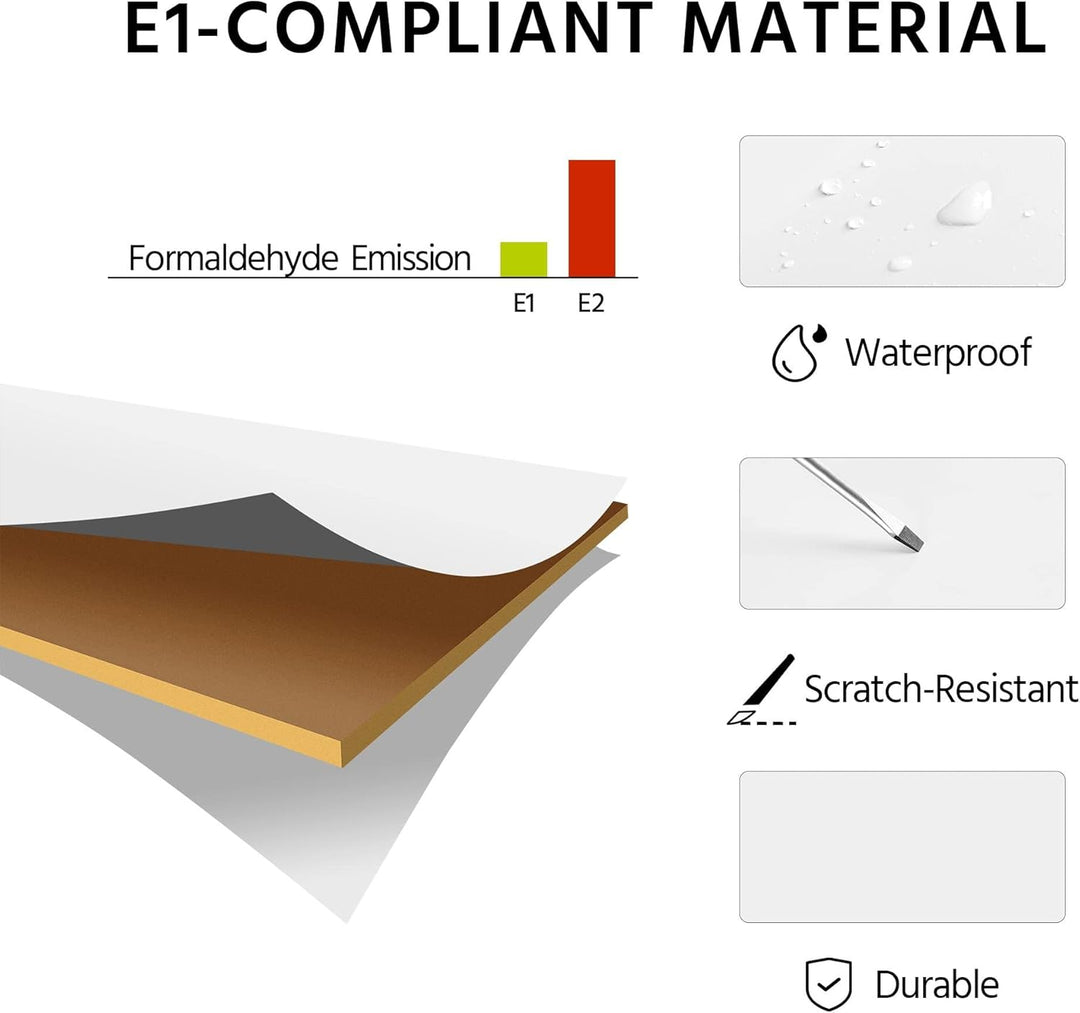 Yaheetech Couchtisch Kaffeetisch mit 2 Ablagen Sofatisch X-Form Stütze Wohnzimmertisch aus Holz Einf