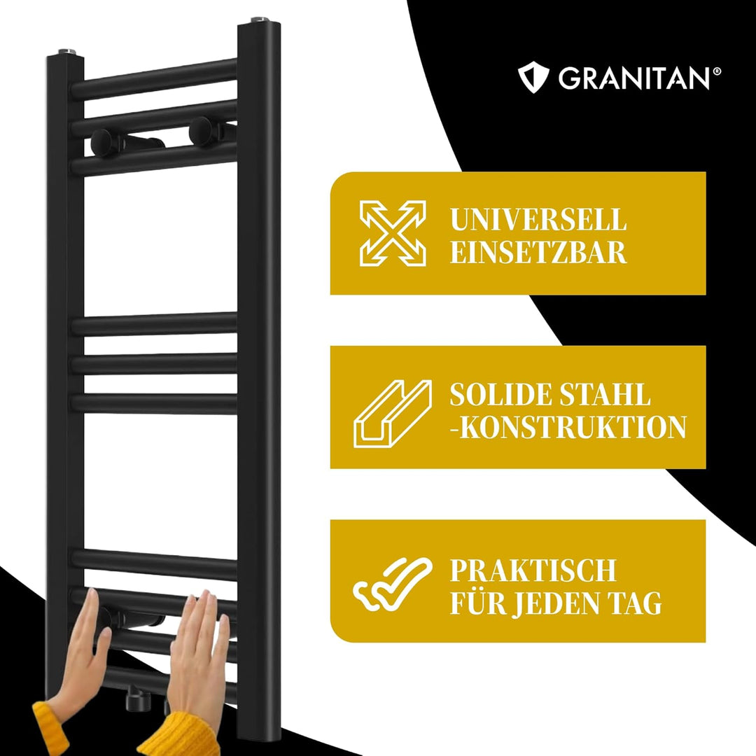 Granitan Badheizkörper 70x30 cm, Weiss 70x30 cm - 193W Weiss, 70x30 cm - 193W Weiss