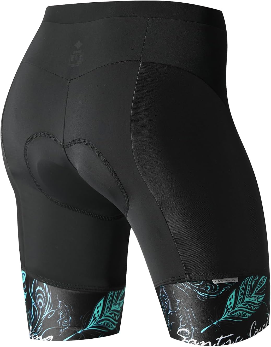 Santic Fahrradhose Damen Gepolstert Kurz Radlerhose Damen Radhose Damen mit Sitzpolster Radsportshor