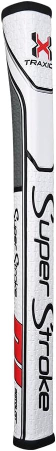 SuperStroke Traxion Pistol GT Tour Golf Putter Grip Weiss / Grau / Rot, Weiss / Grau / Rot