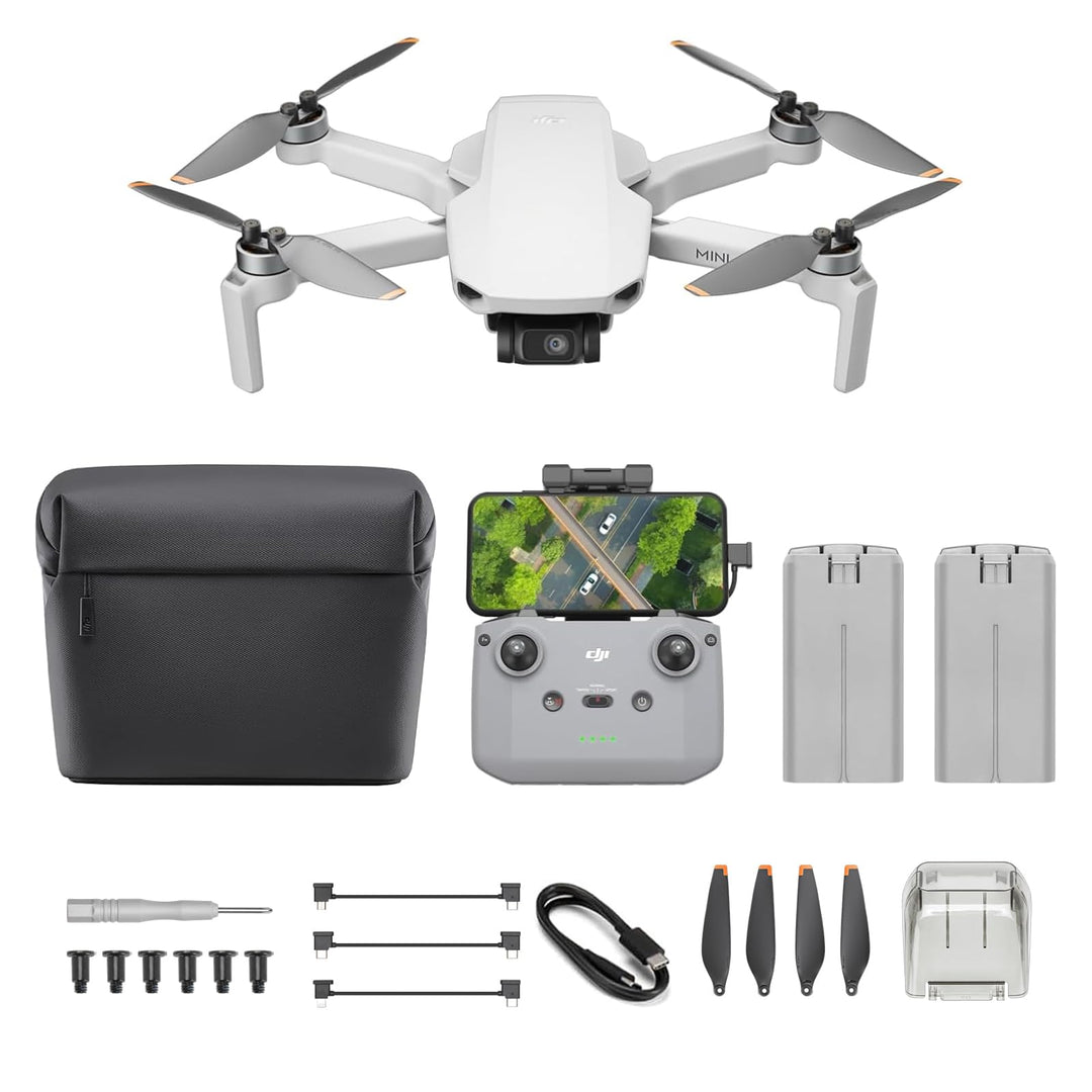 DJI Mini 4K, Drohne mit 4k UHD Kamera für Erwachsene, unter 249 g, 3-Achsen Gimbal Stabilisierung, 1