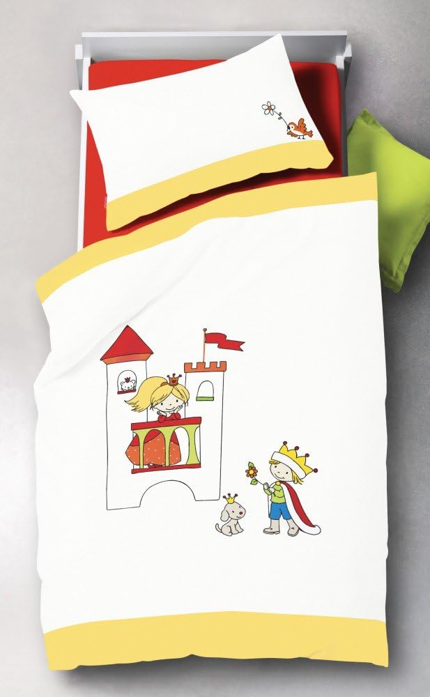 Fleuresse Perkal Bettwäsche Kids Schloss 100x135 cm + 40x60 cm