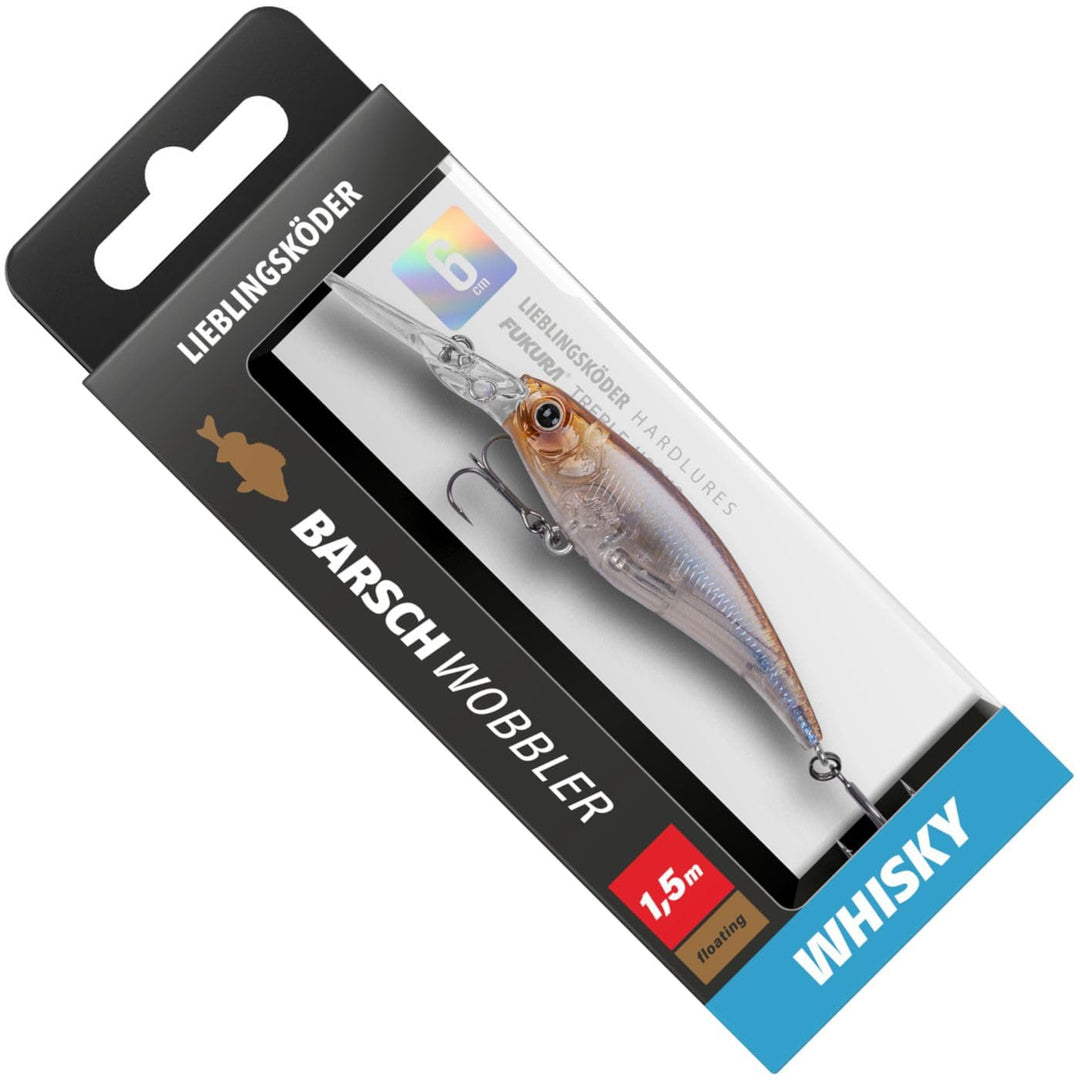 Lieblingsköder Barschwobbler 6cm 5,3g - Wobbler Whisky, Whisky