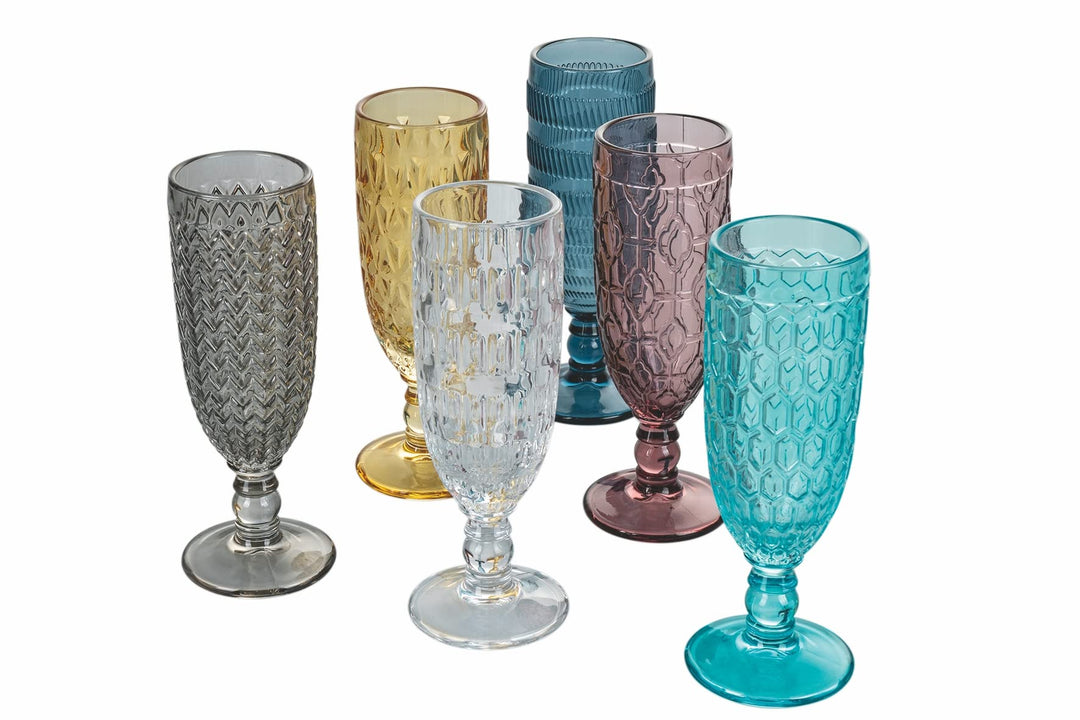 Villa d'Este Home Tivoli 5908085 Geometrie Set 6 Glasscheiben