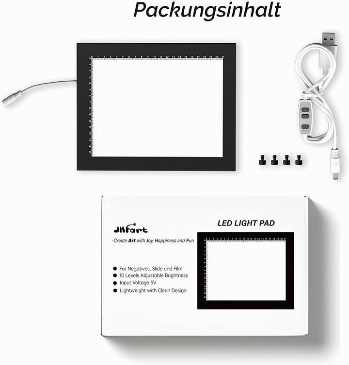 Magnetisch Diascanner Ultradünner Dimmbar LED Leuchtplatte- 21 x 15 Zentimeter-5600K - Hintergrundbe
