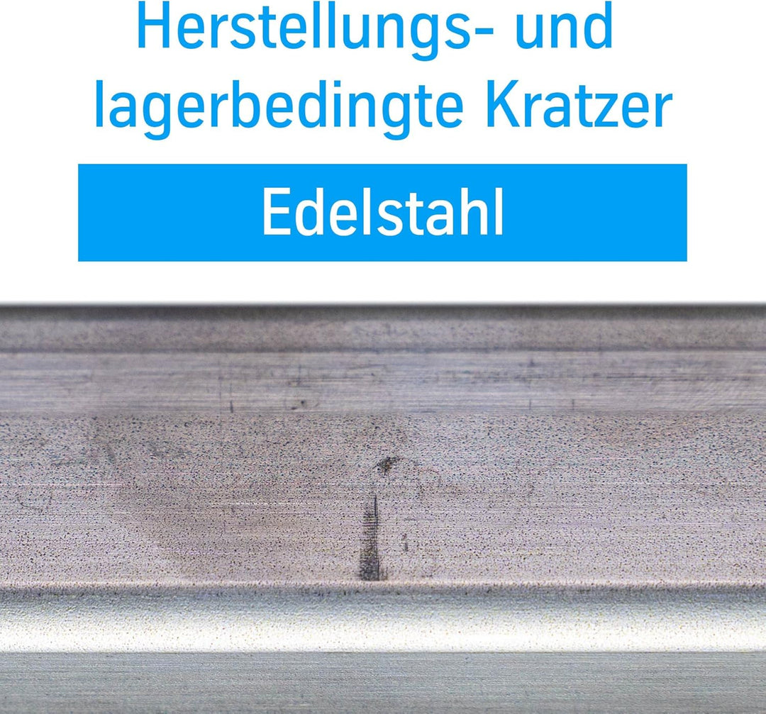 thyssenkrupp Edelstahlwinkel 40 x 20 x 3 mm in 1500 mm Länge | Winkelprofil Edelstahl V2A Winkelstah