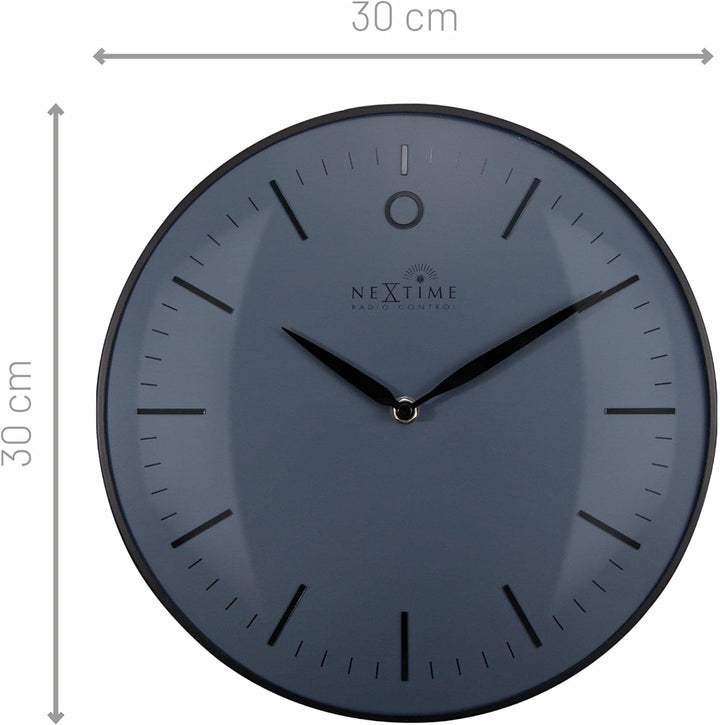 NeXtime 2790 Retro Uhr Aluminium grau