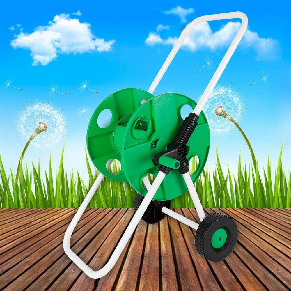 Schlauchwagen ohne Schlauch Gartenschlauch, Stabil Garten Schlauchtrommel Wagen, Gartenschlauchwagen