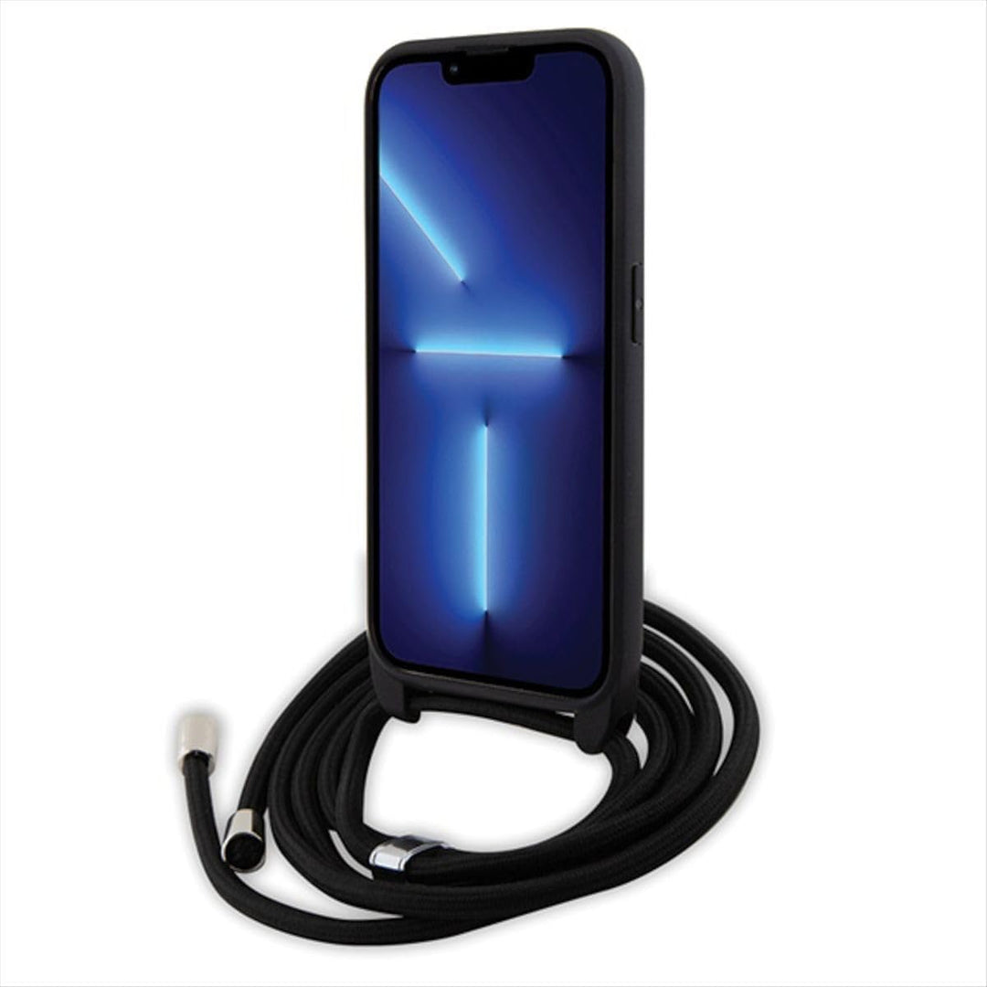 KARL LAGERFELD KLHCP15XSAKCPSK Hülle für iPhone 15 Pro Max 6.7" hardcase Schwarz Crossbody Saffiano
