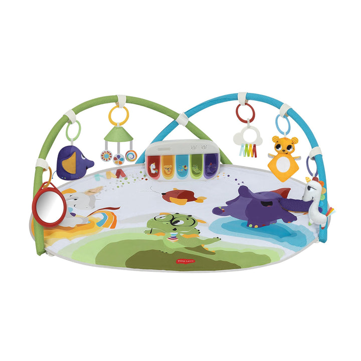 Tiny Love Developmental Gymini, Spielmatte Baby mit Musik, 0+ Monate, Spieldecke Baby, 20 Aktivitäte