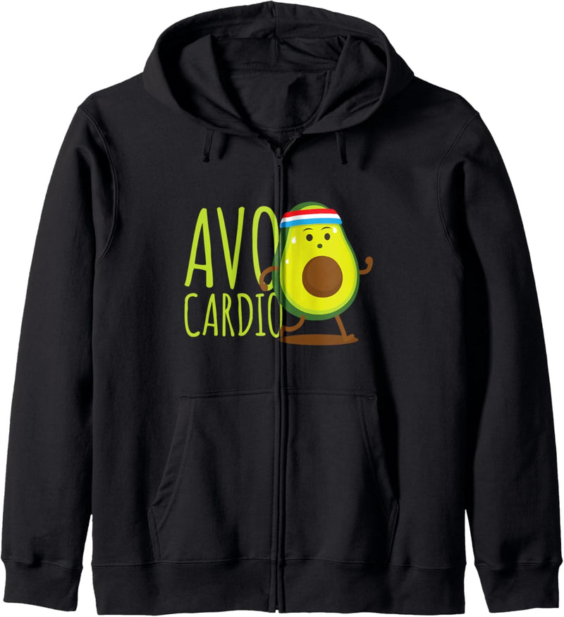 Avo Cardio - Avocado Fitness Outfit - Cardio Training Kapuzenjacke