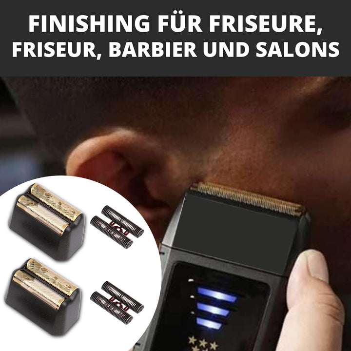 Scherkopf Folienrasierer x2 Klingen Kompatibel mit Maschine Rasierer Wahl Shaver Professionnel 5 Sta