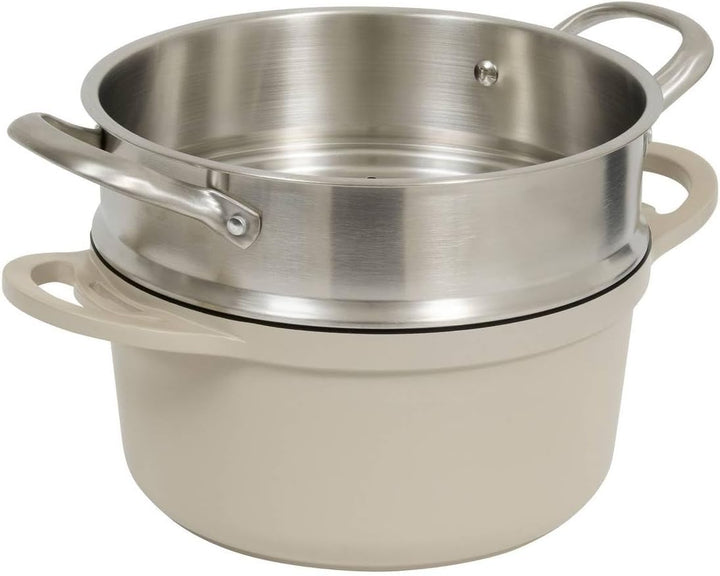 5five - cocotte aluro aluminium beige d24cm