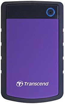 Transcend TS1TSJ25H3P 1TB portable, externe Festplatte (HDD) in purple (lila) mit Backup-Funktion (D