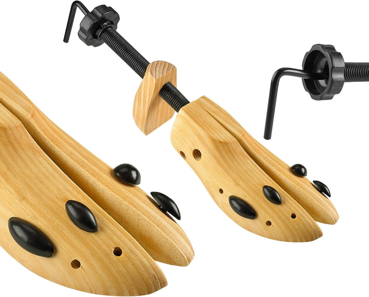 MEDca Professioneller 2-seitiger Holzschuhspanner, Deluxe-Holzschuh für Herren und Damen, Grösse L,