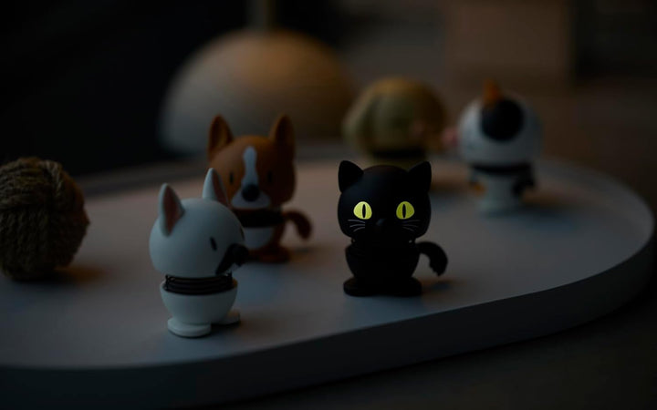 Hoptimist Cat 4,3 x 4,2 x 5,3 cm XS Black X-Small Schwarz, X-Small Schwarz