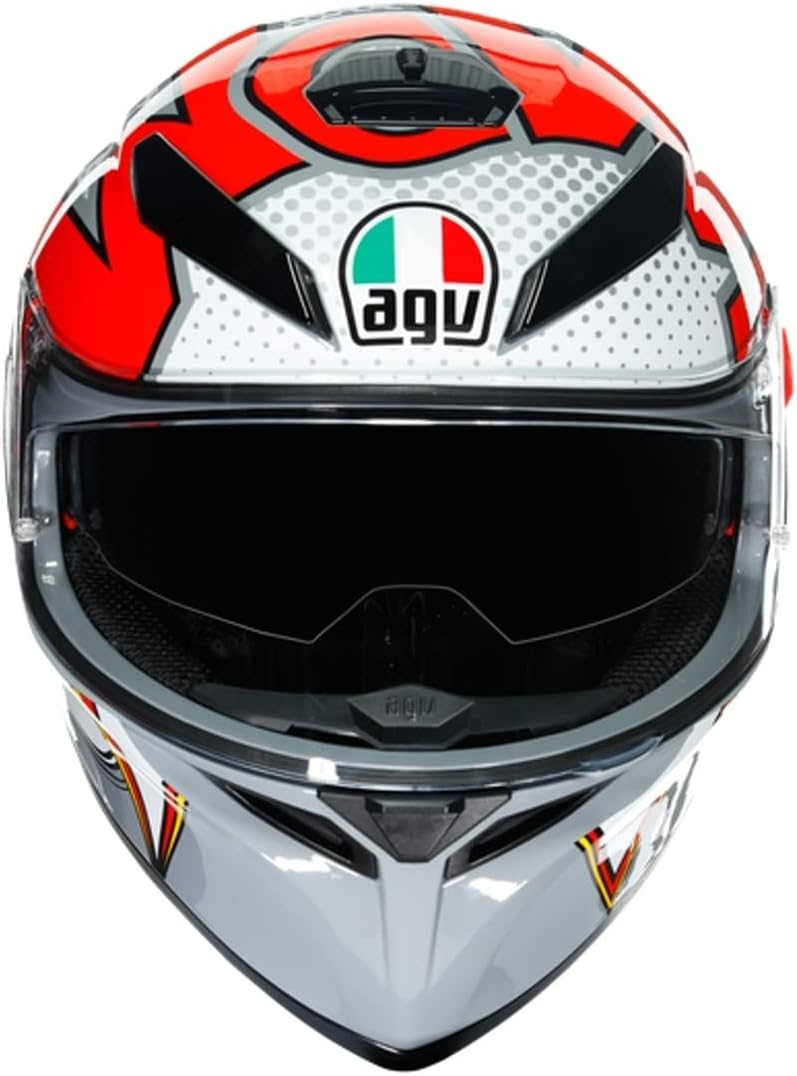 AGV CASCO K3 SV MULTI MPLK S BUBBLE GREY/WHITE/RED, S BUBBLE GREY/WHITE/RED