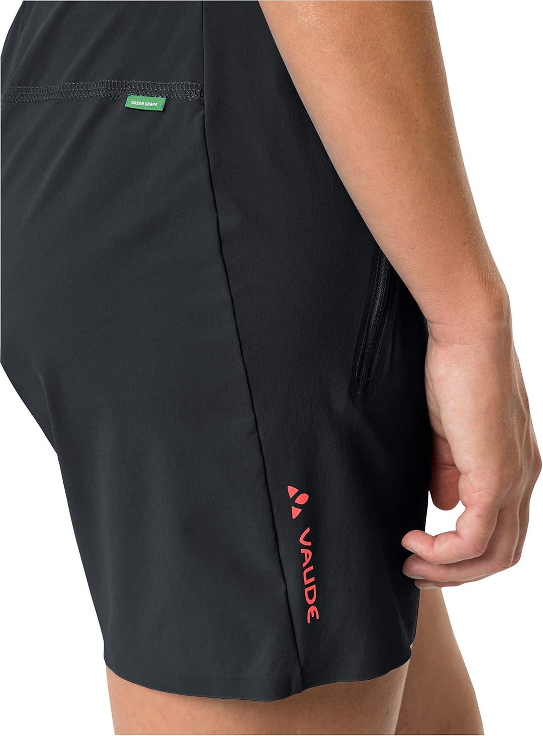 VAUDE Hosen Women's Scopi LW Shorts II 36 Black/Vibrant Coral, 36 Black/Vibrant Coral