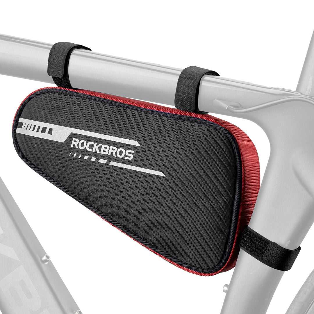 ROCKBROS Rahmentasche Dreieckstasche 1,2L Fahrradtasche für MTB, Rennräder Wasserabweisende Werkzeug