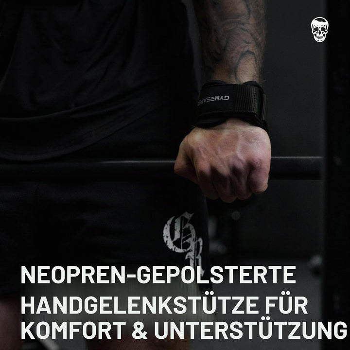 Gymreapers Gewichthebergriffe (Paar) für schweres Powerlifting, Kreuzheben, Rudern, Klimmzüge, mit N