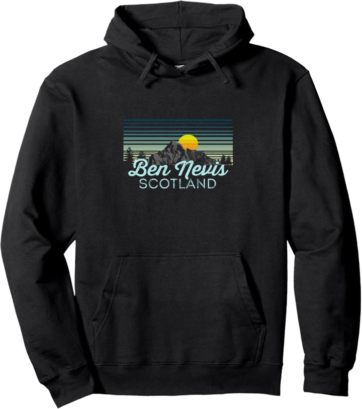 Ben Nevis Retro Kleidung & Ausrüstung – Ben Nevis Souvenir Pullover Hoodie